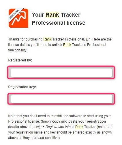 Rank Trackerプロフェッショナルライセンス有効化手順-1